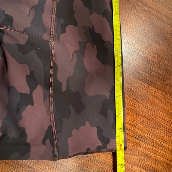 Cozy lululemon leggings 24” waist. Cute camo print. - Picture 3 of 7